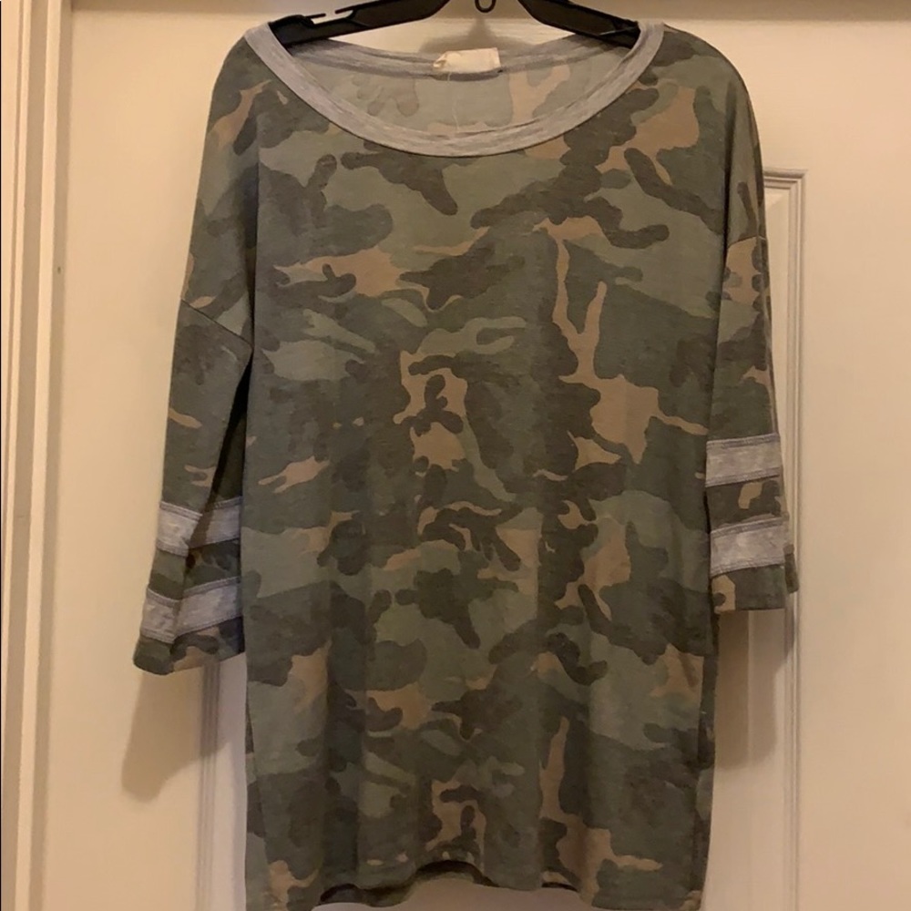 Camo tee! So cute and soft!